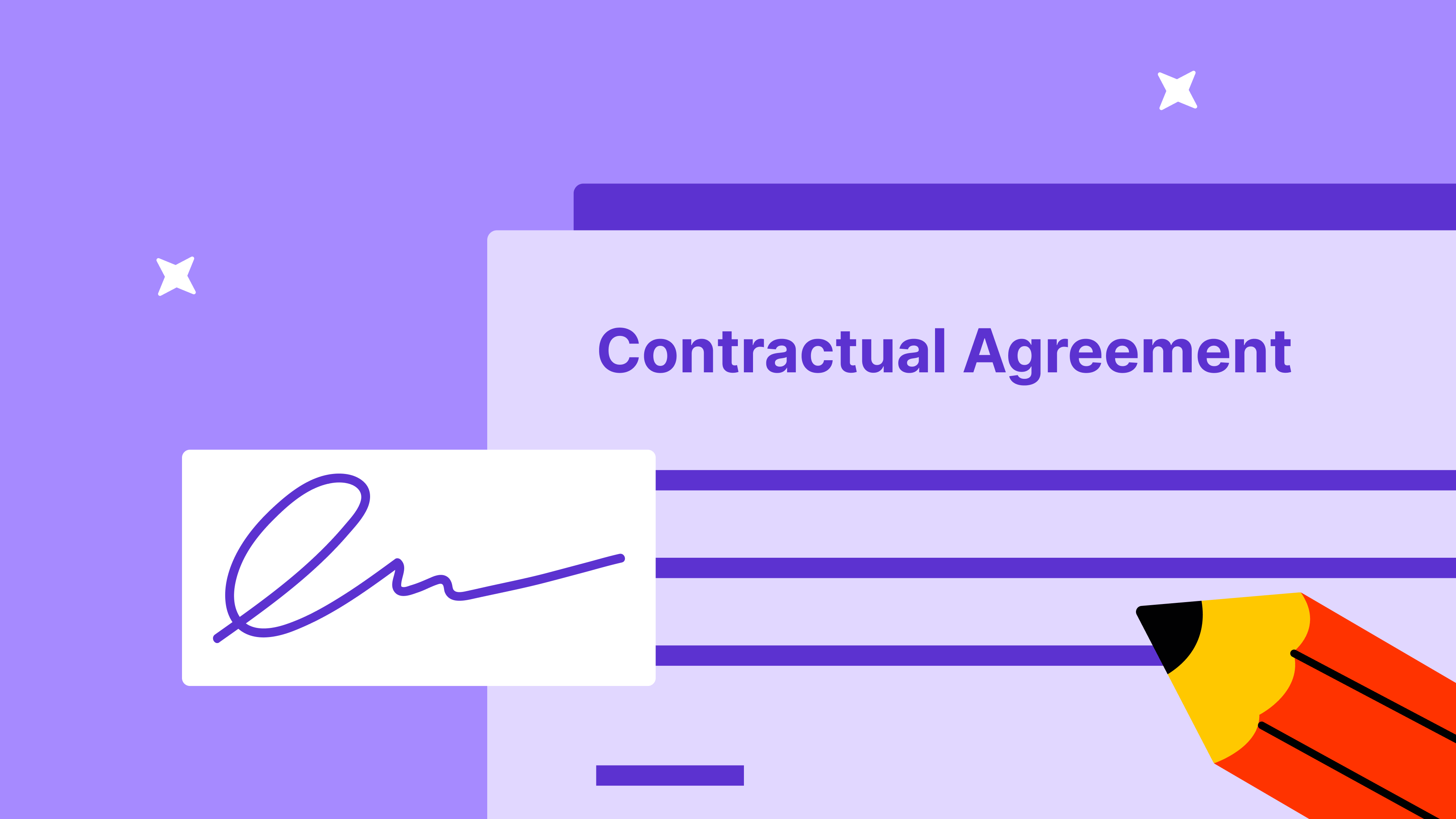 What is a contractual agreement?
