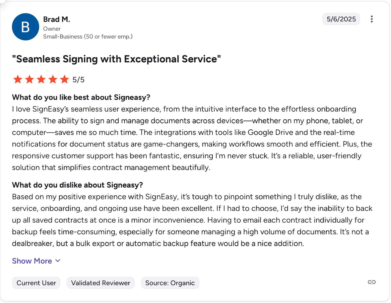 Signeasy G2 review