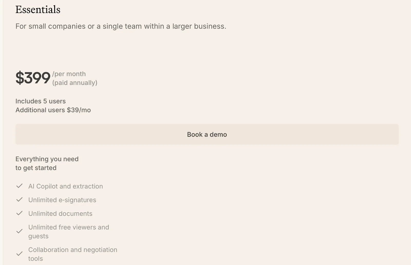 Concord’s pricing page