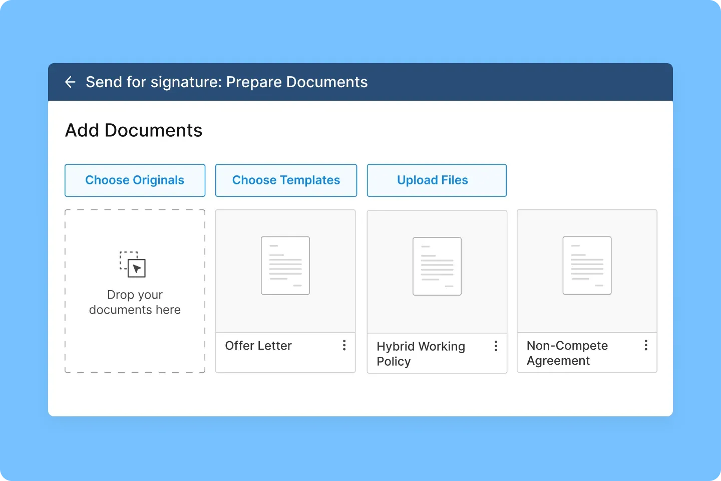 Send multiple contracts automatically