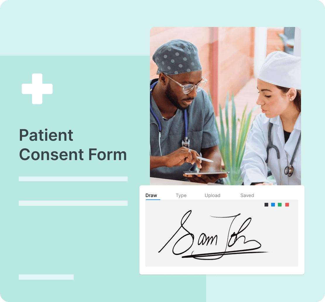 Signeasy patient consent form with secure eSignature