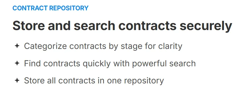 Store all contracts securely in Signeasy contract repository