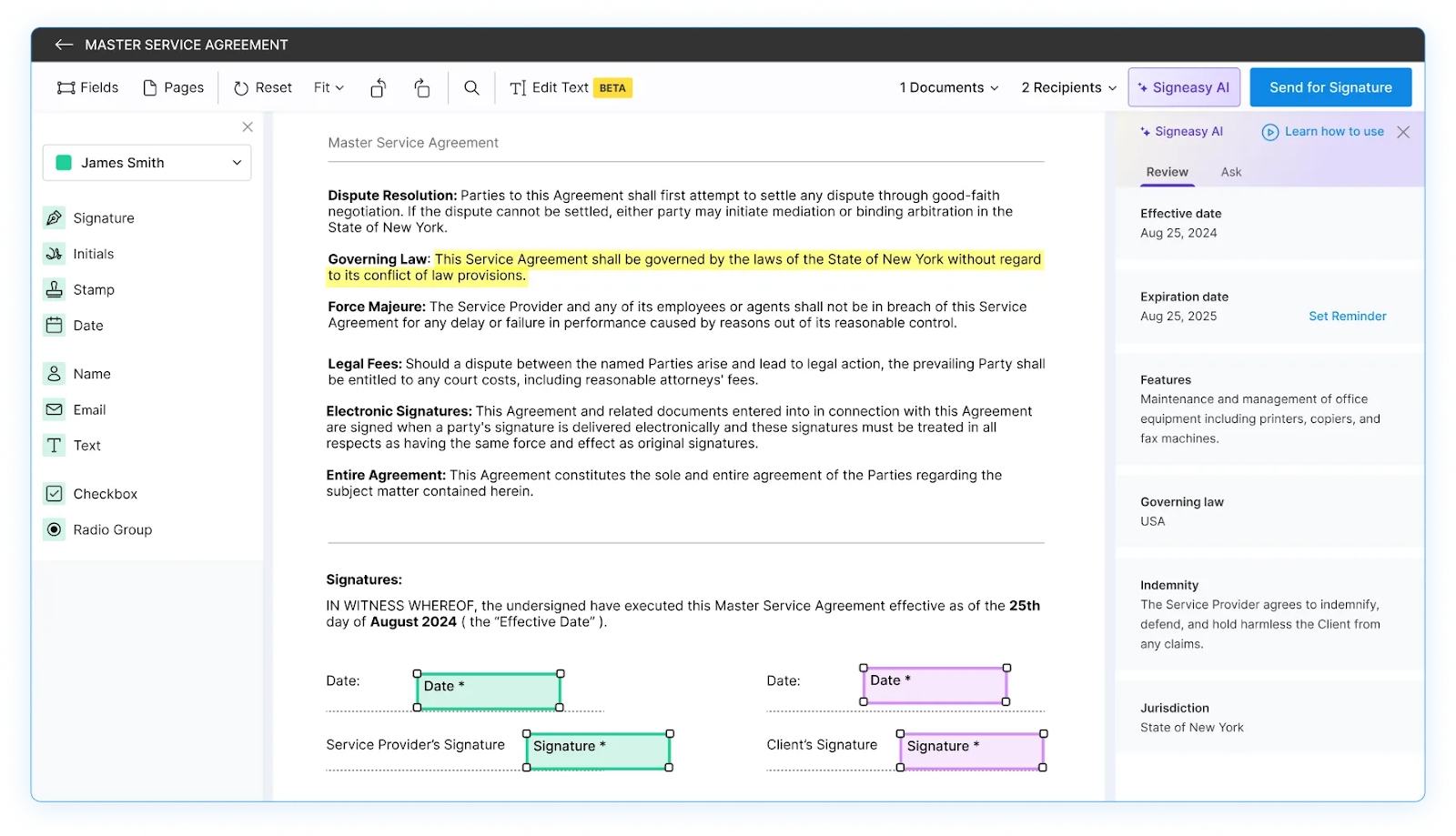 Contractbook alternative with AI-powered contract management features