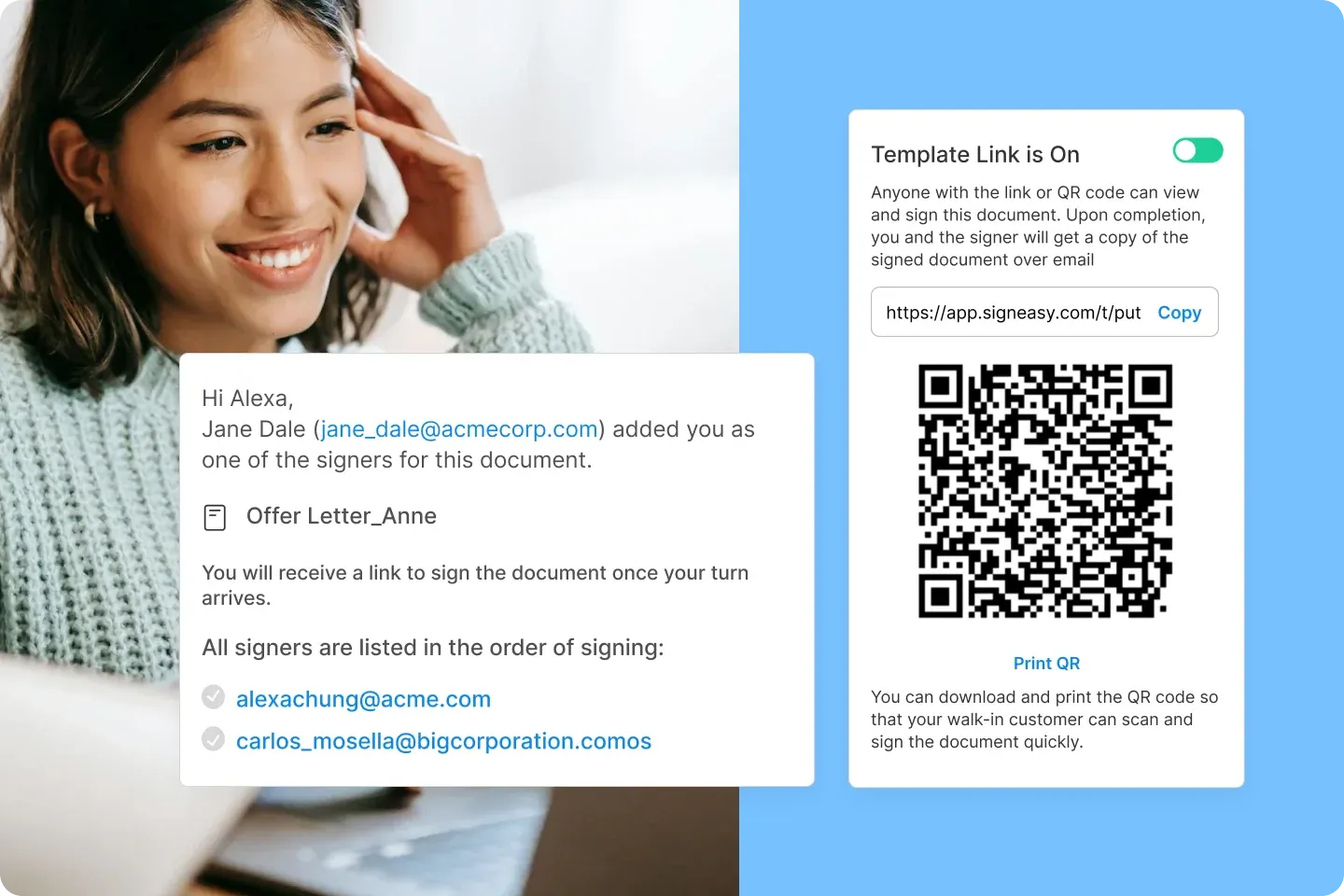 Signeasy’s eSignature Feature
