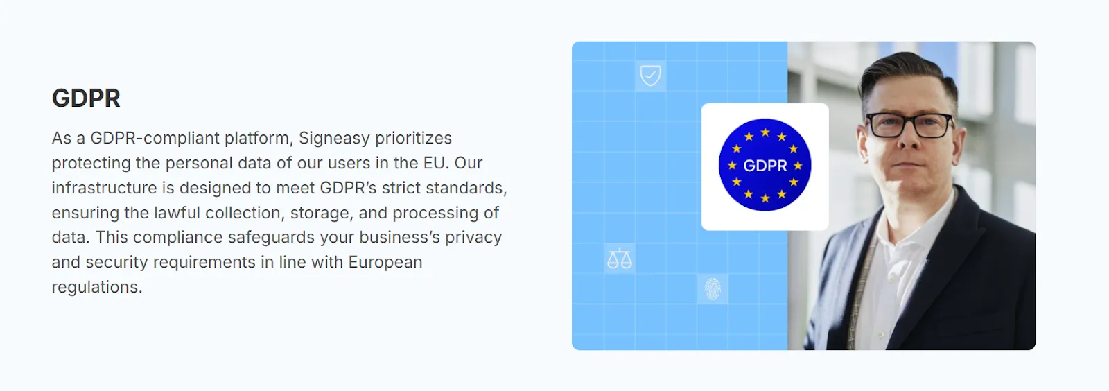 Image representing GDPR compliance and data protection in the European Union
