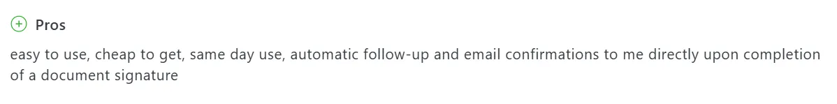 Pros include ease, low cost, and automatic email confirmations