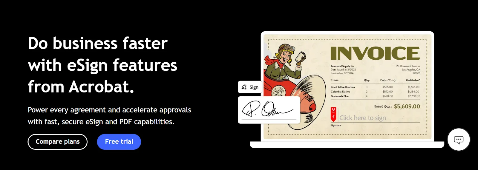 Accelerate approvals with secure eSign capabilities in Acrobat
