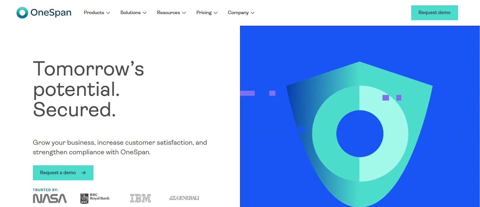 OneSpan Sign homepage