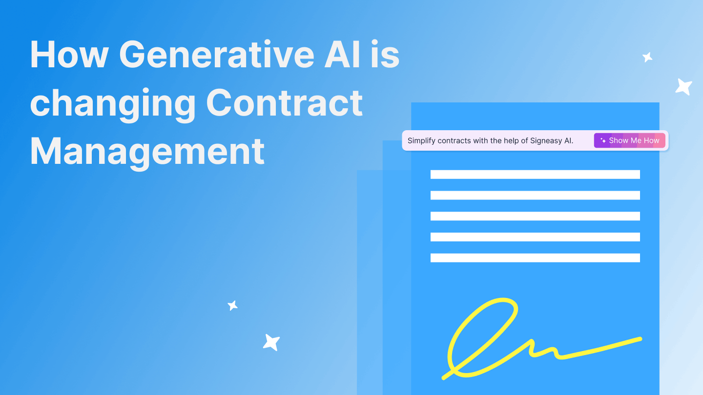 How generative AI is changing contract management