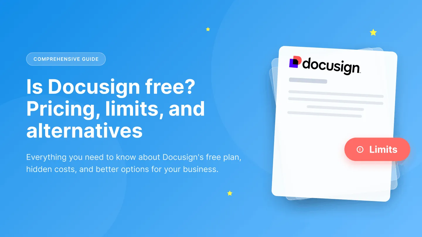 Is Docusign free? Pricing, limits, and better alternatives