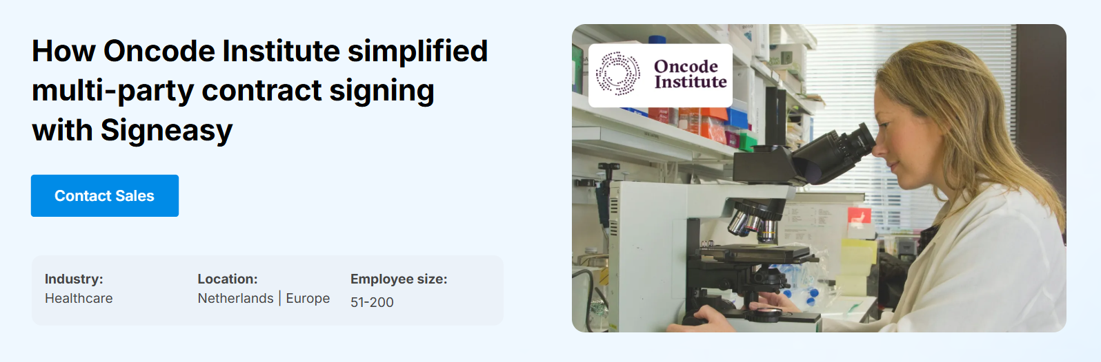 Cancer research organization achieving efficient contract execution with Signeasy Intelligent Contract Management