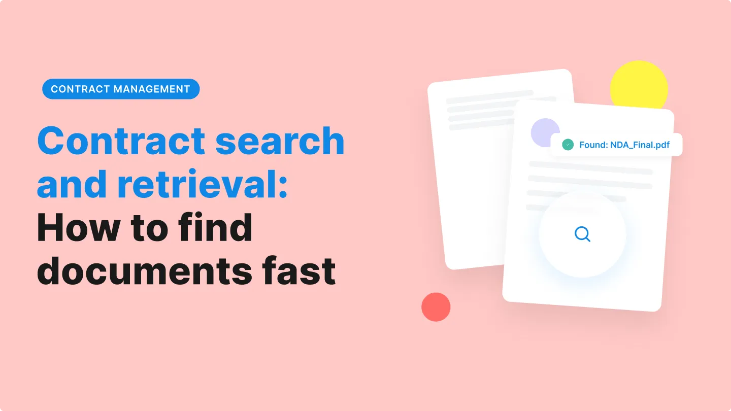 Contract search and retrieval: How to find documents fast