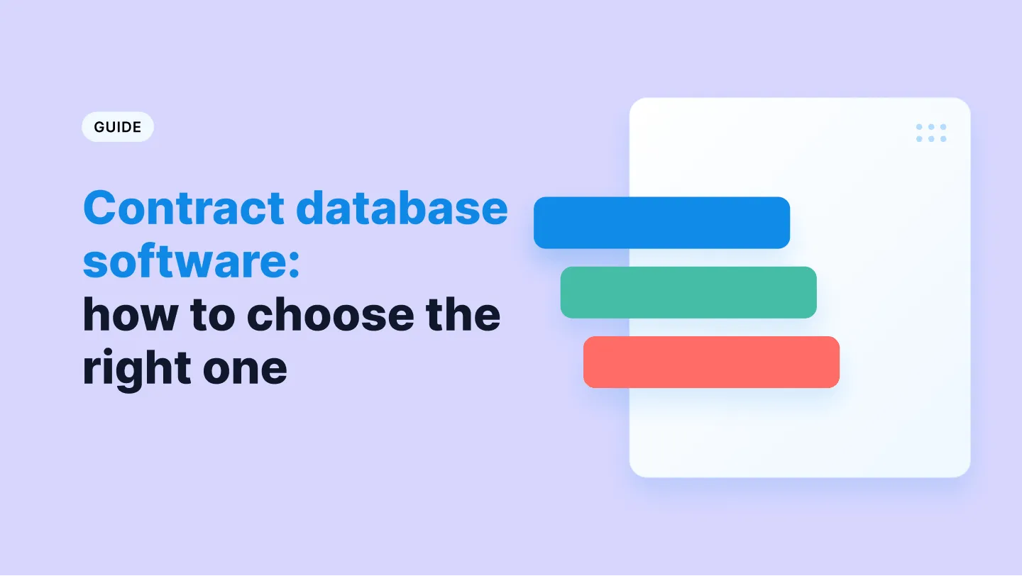 Contract database software: how to choose the right one