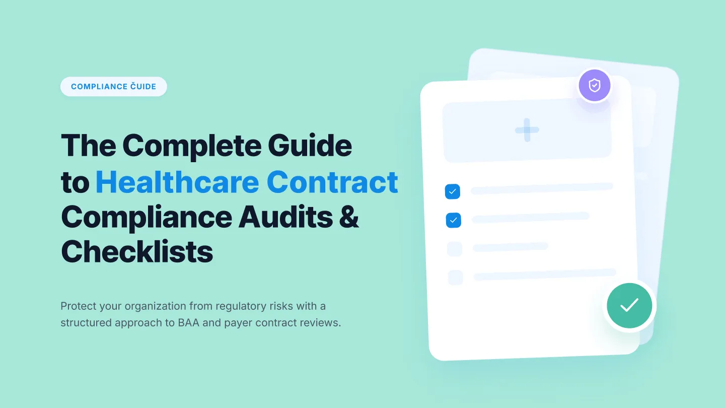 Healthcare contract compliance audit: Process, checklist, and tips