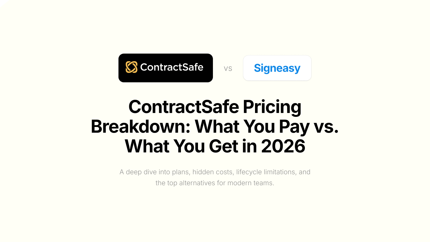 Contractsafe pricing: Compare plans and features 2026
