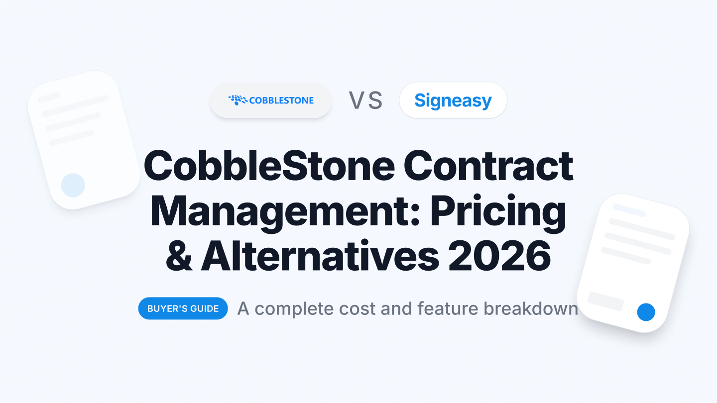 CobbleStone contract management pricing and alternatives 2026