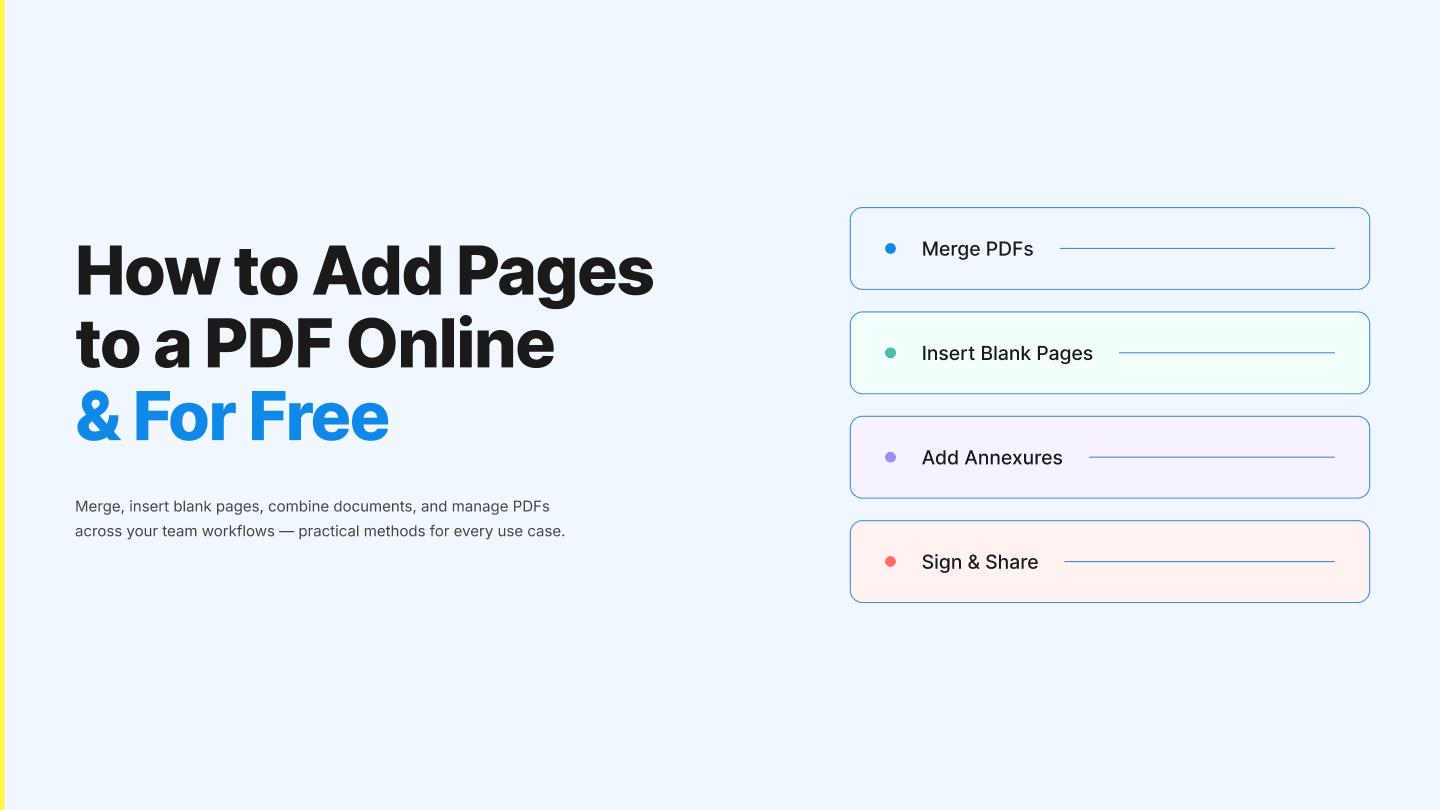 How To Add Pages to a PDF & Combine PDFs Online