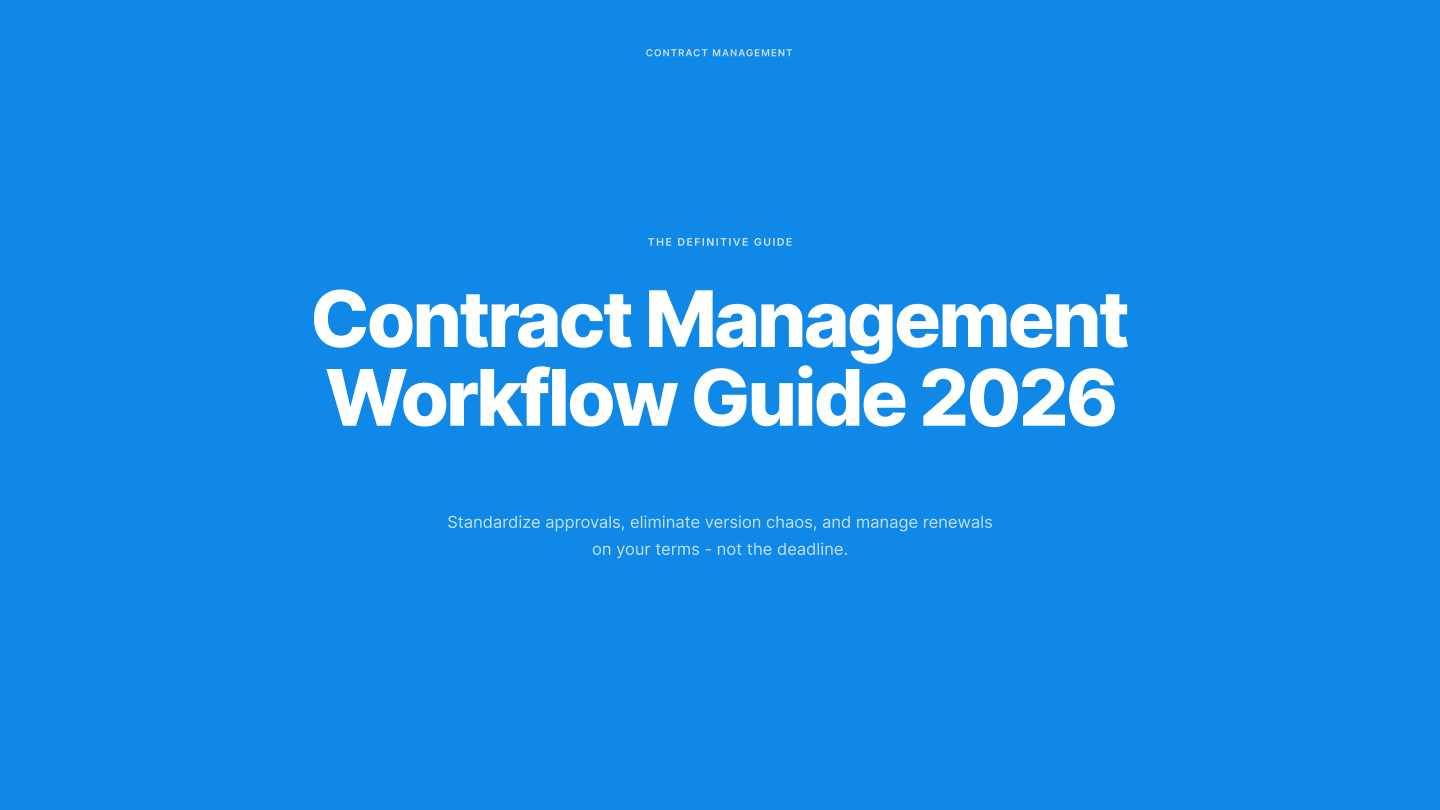 Contract Management Workflow: Complete Guide