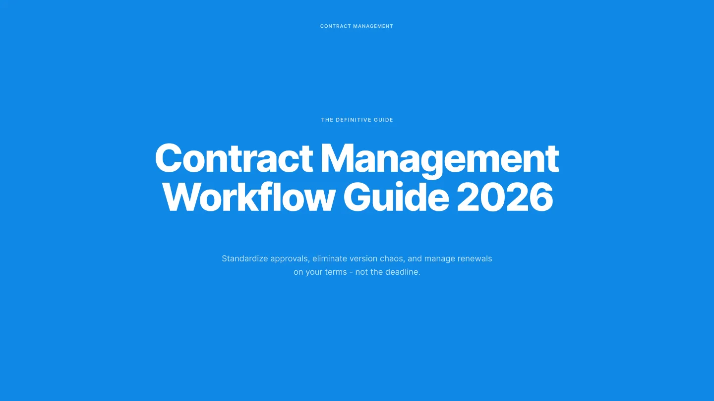 Contract Management Workflow: Complete Guide