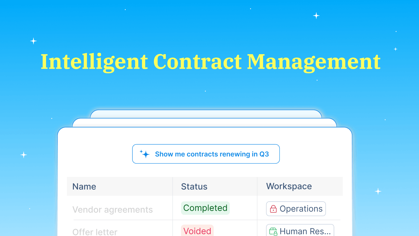 Introducing Intelligent Contract Management by Signeasy