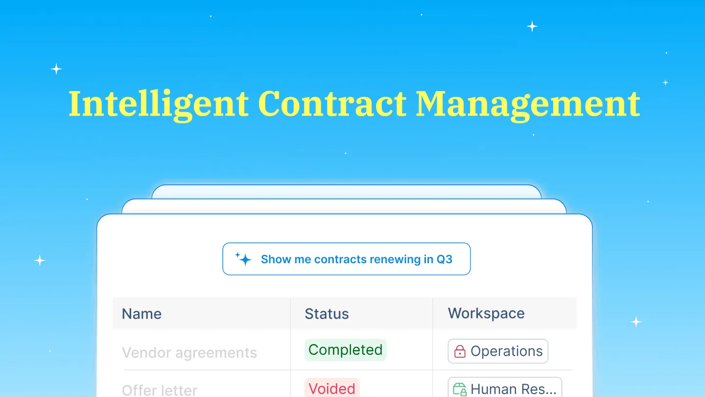 Introducing Intelligent Contract Management by Signeasy