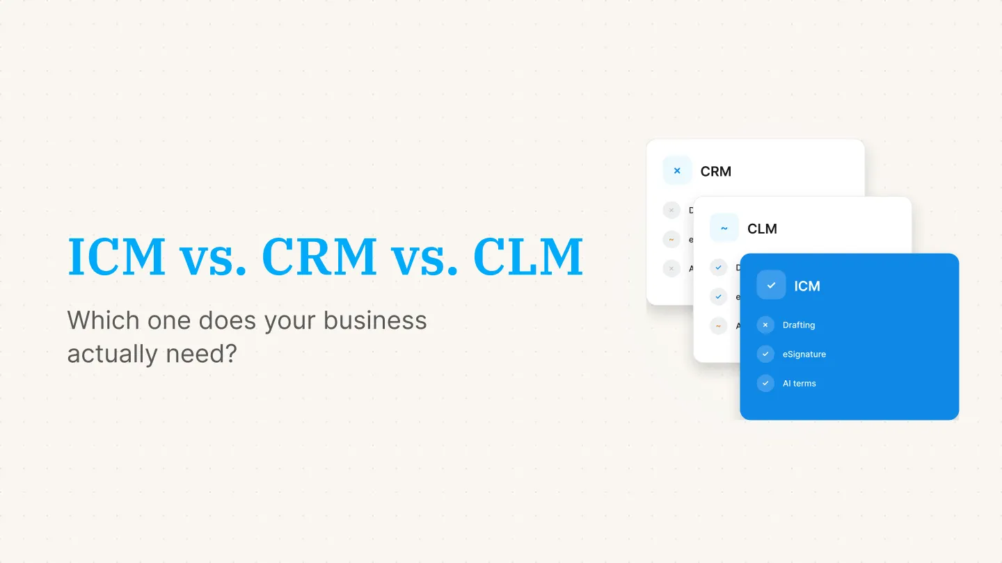 ICM vs. CRM vs. CLM: what's the difference, and which one do you need?