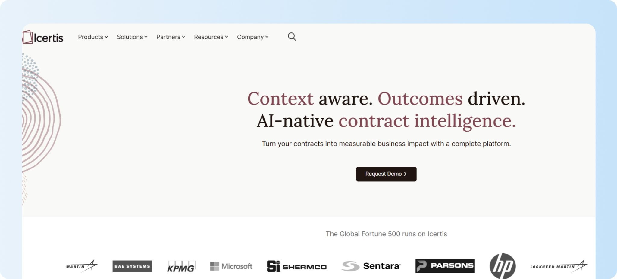 Icertis contract management platform