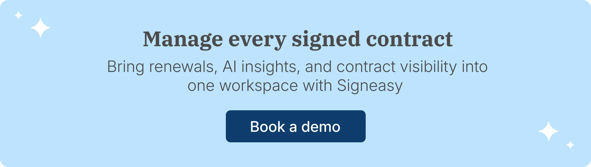 Signeasy manages signed contracts and renewals