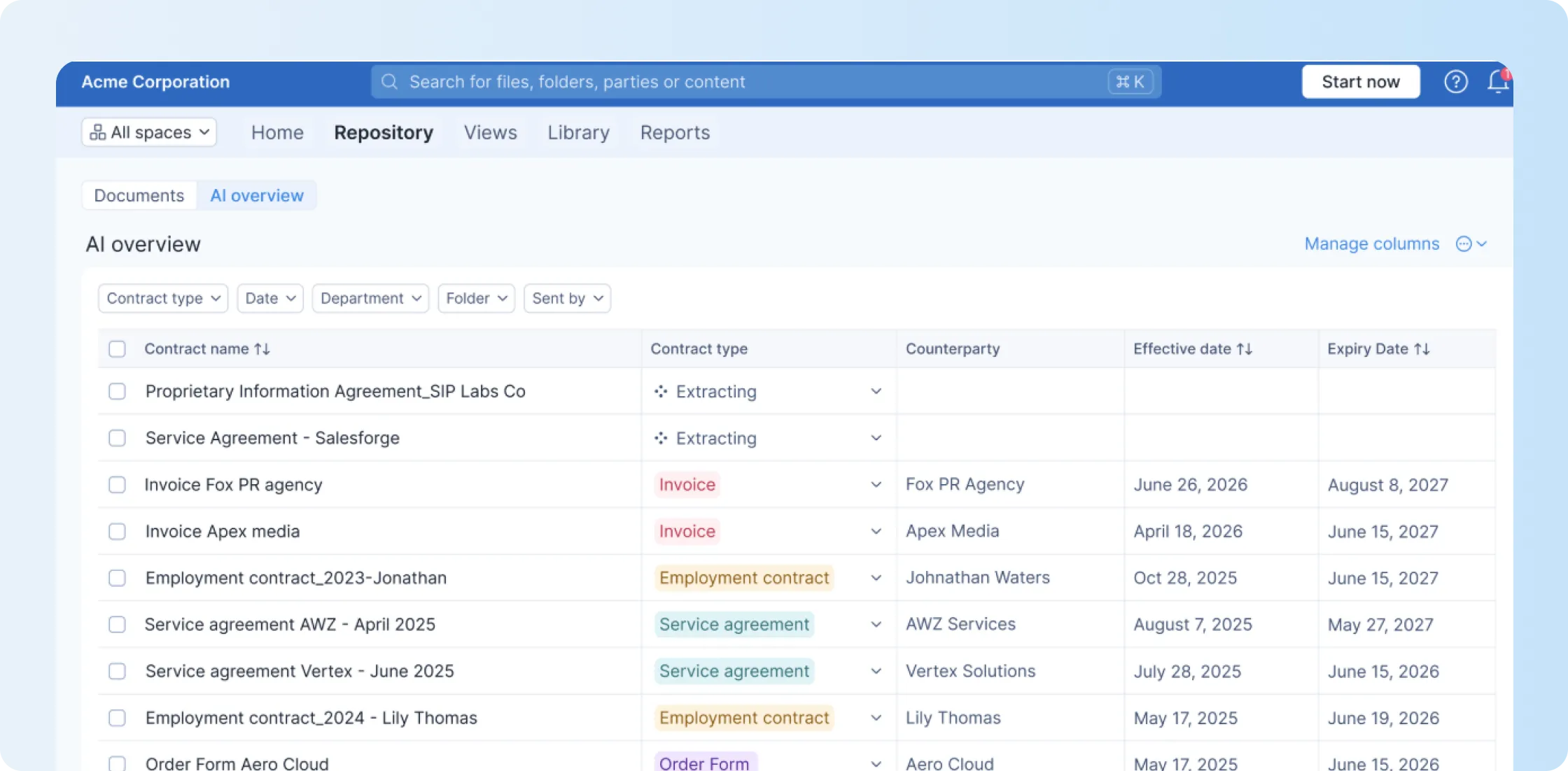 AI Overview feature in Signeasy