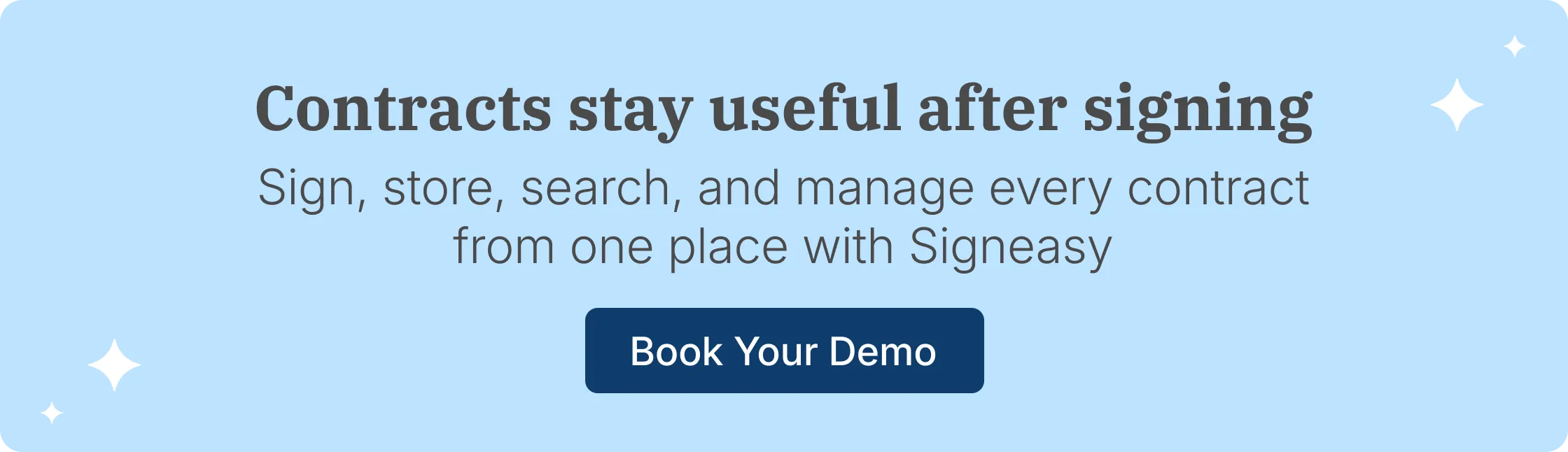 Signeasy manages contracts with search and renewal reminders