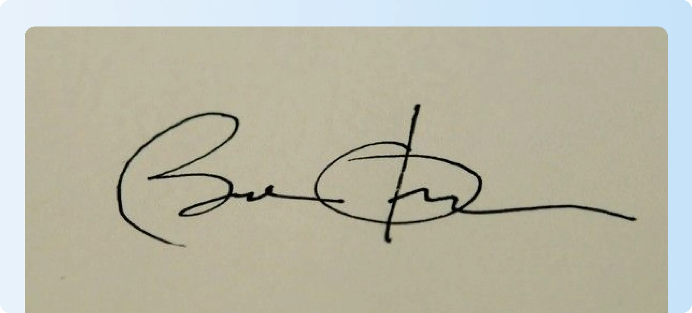 Barack Obama Signature example