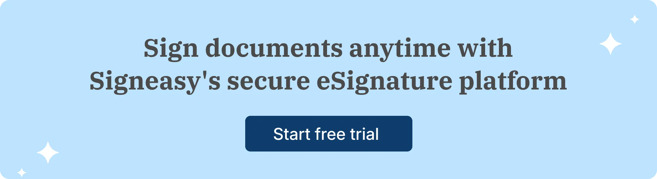 Use Signeasy eSignature platform for secure electronic signing