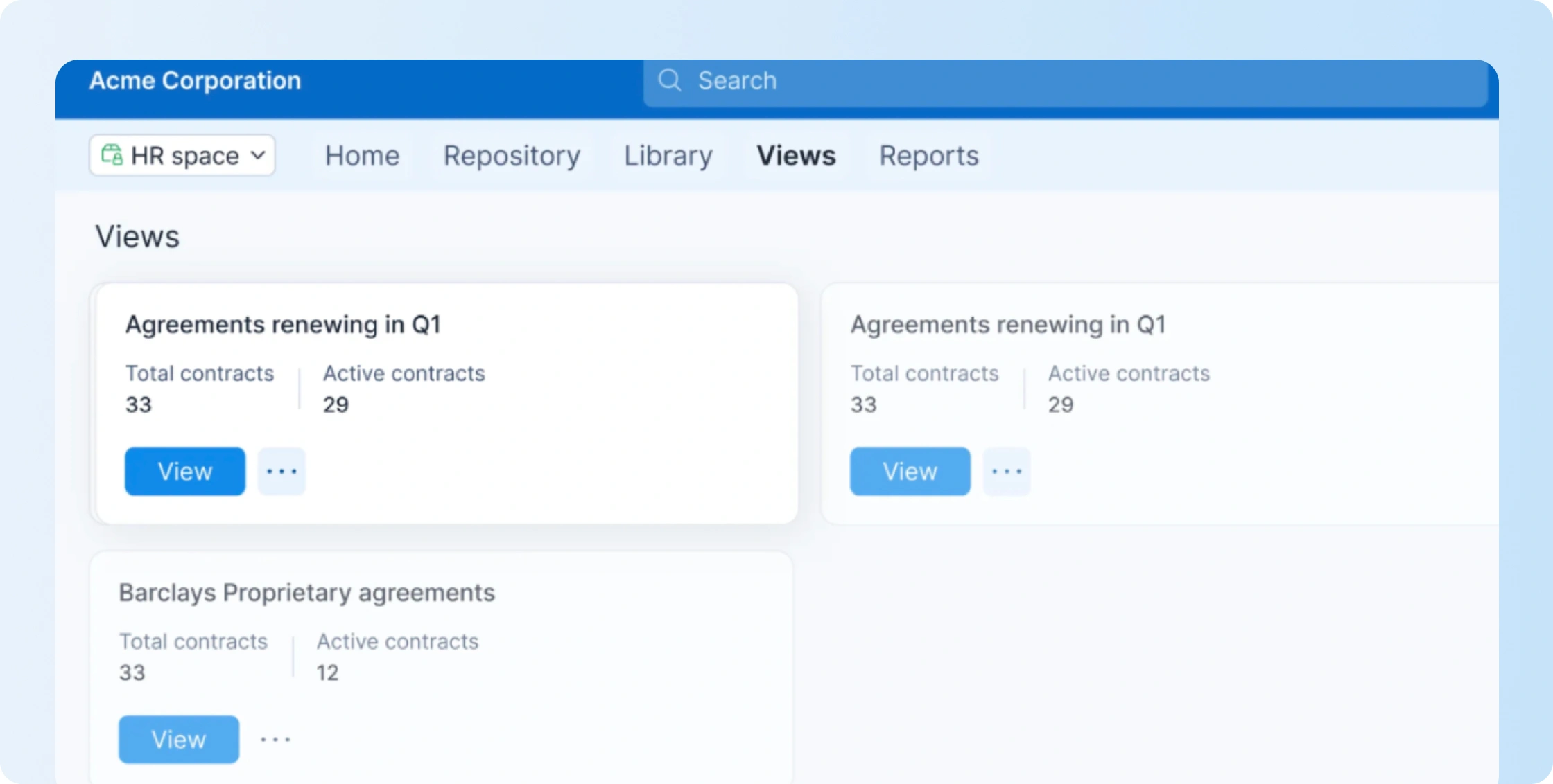 Signeasy contract reporting dashboard