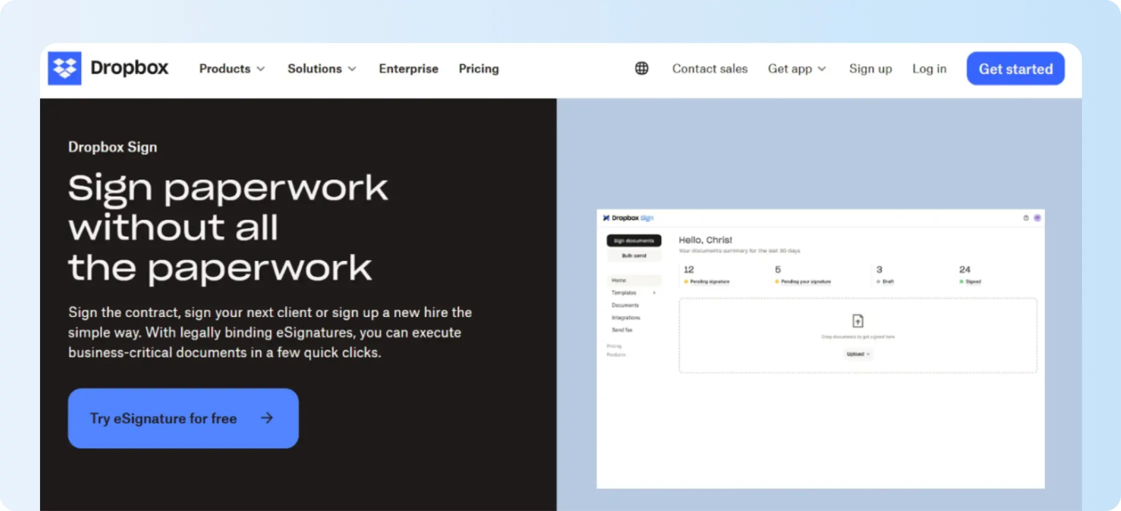 Dropbox Sign an alternative to Docusign