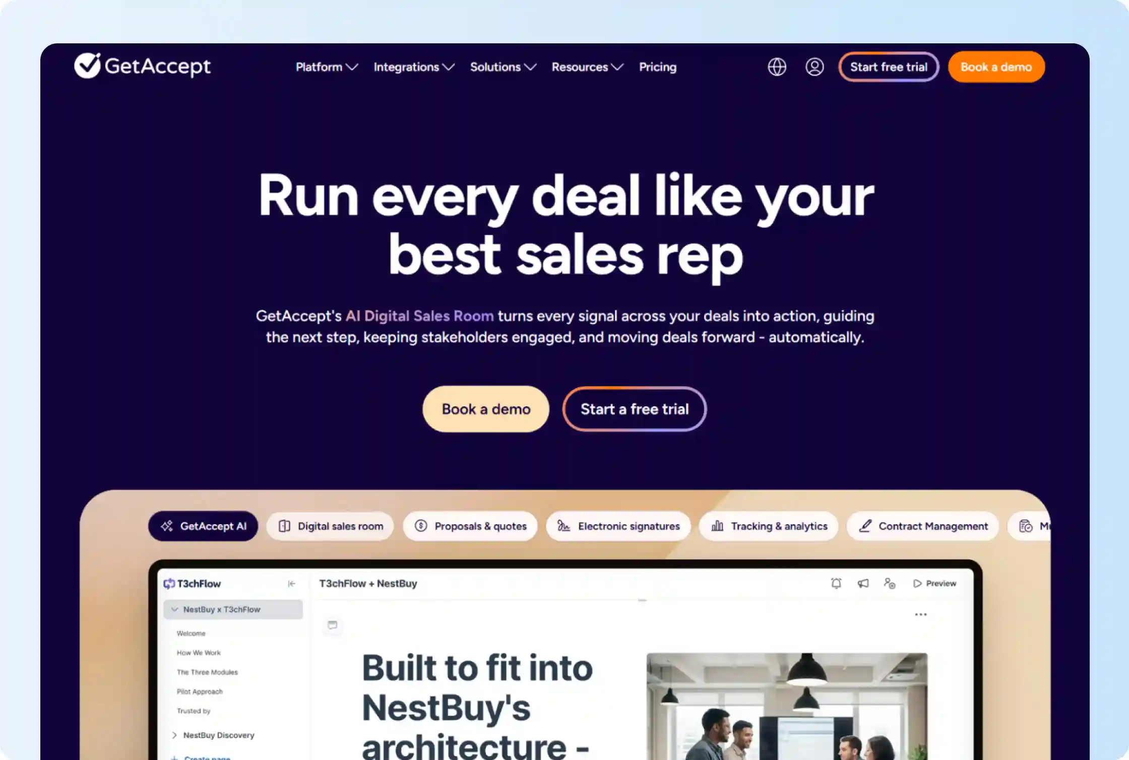 GetAccept is an ideal Docusign alternative for sales team