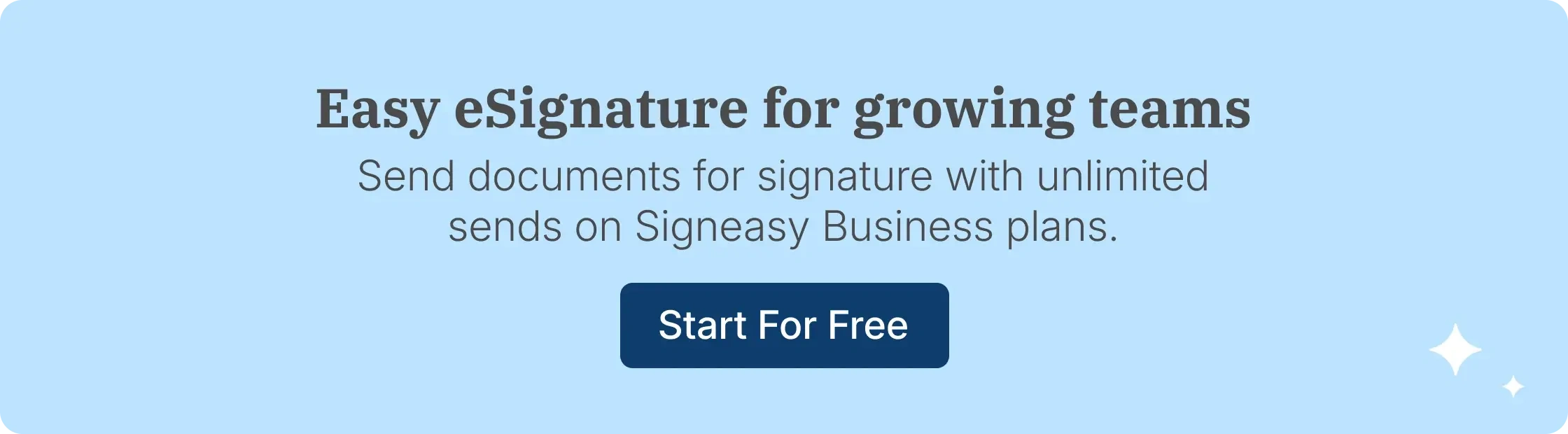 Signeasy eSignature for growing teams with unlimited sends