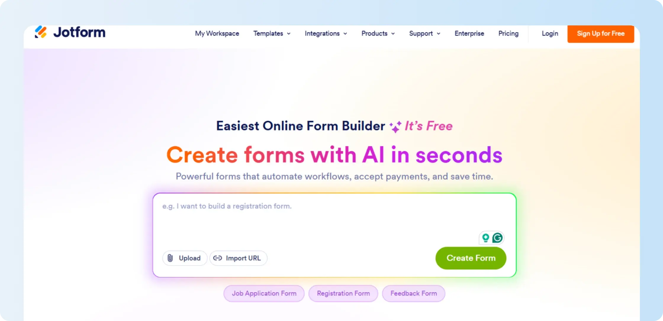 Jotform Sign form-based eSignature workflow