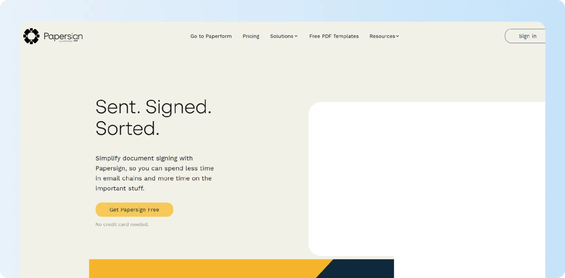 Papersign eSignature platform with document editor and tracking