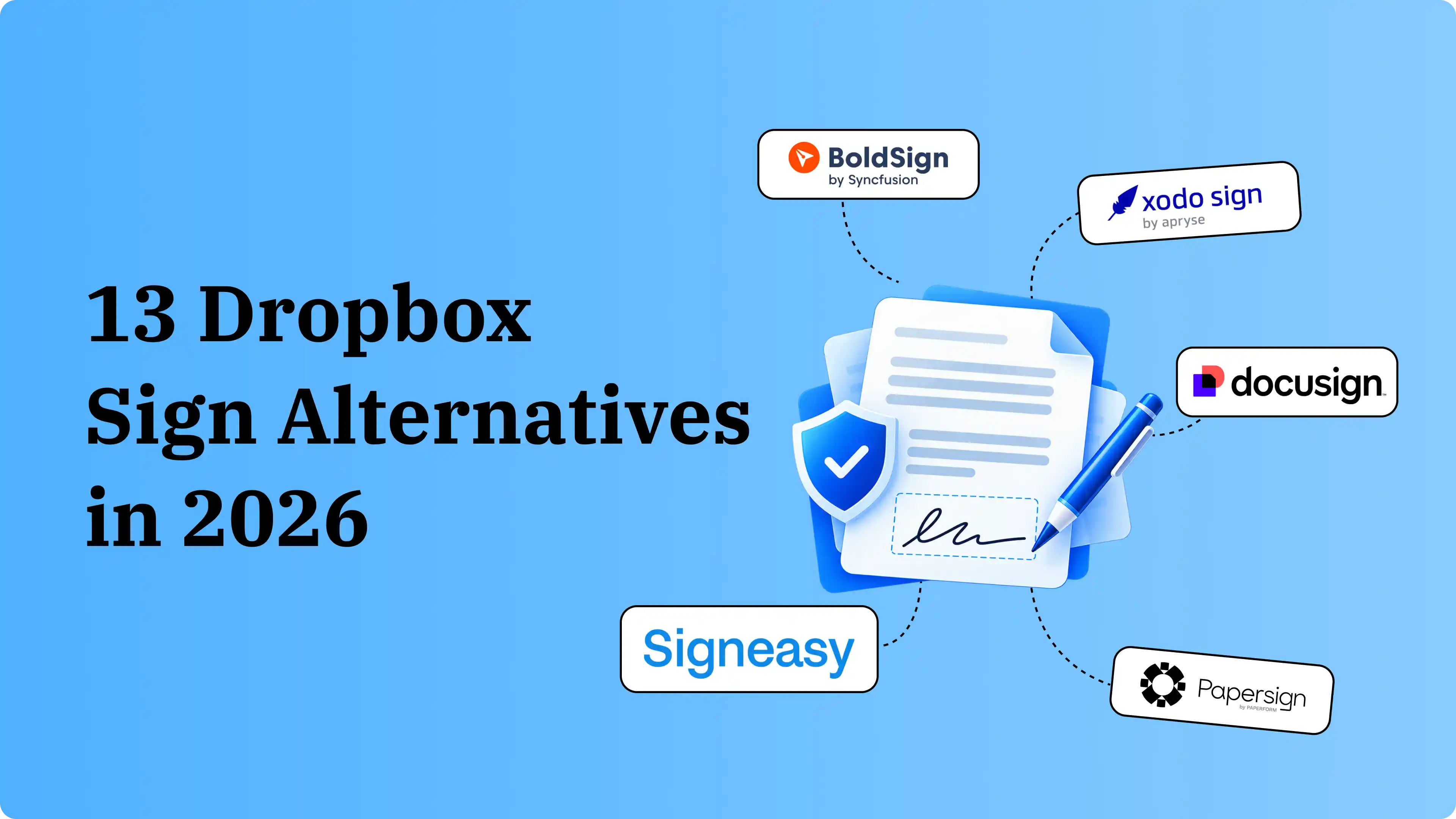 Top 13 Dropbox Sign (HelloSign) alternatives and competitors in 2026