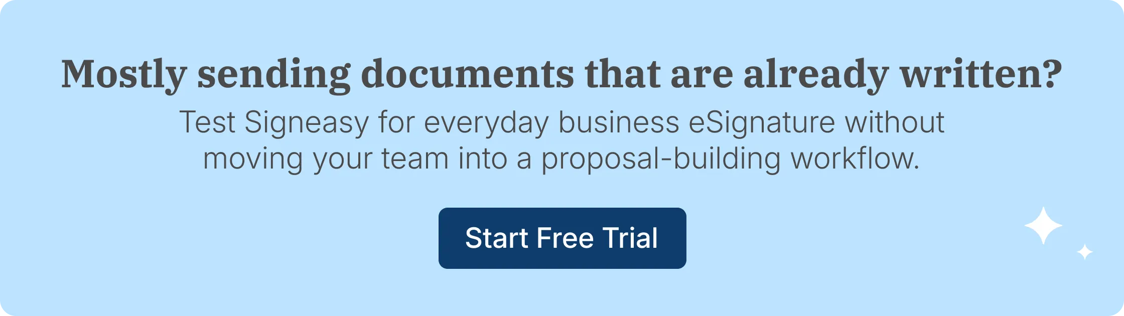 Mostly sending documents that are already written?