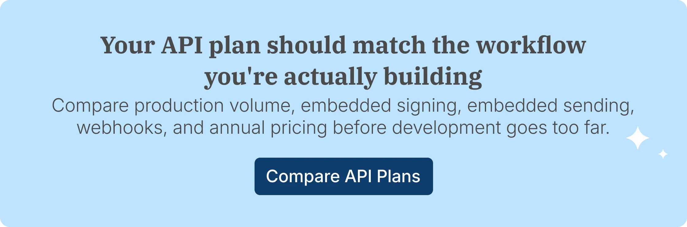 Signeasy API banner highlighting embedded signing and request volume
