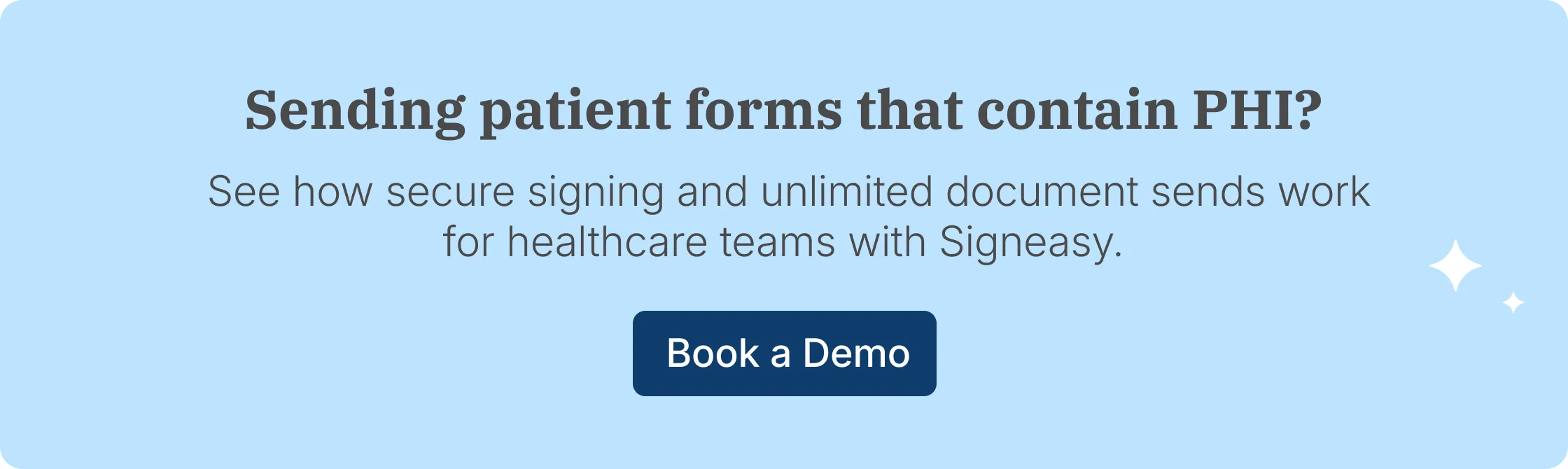 Signeasy healthcare eSignature demo showing patient document signing and HIPAA-enabled workflows.