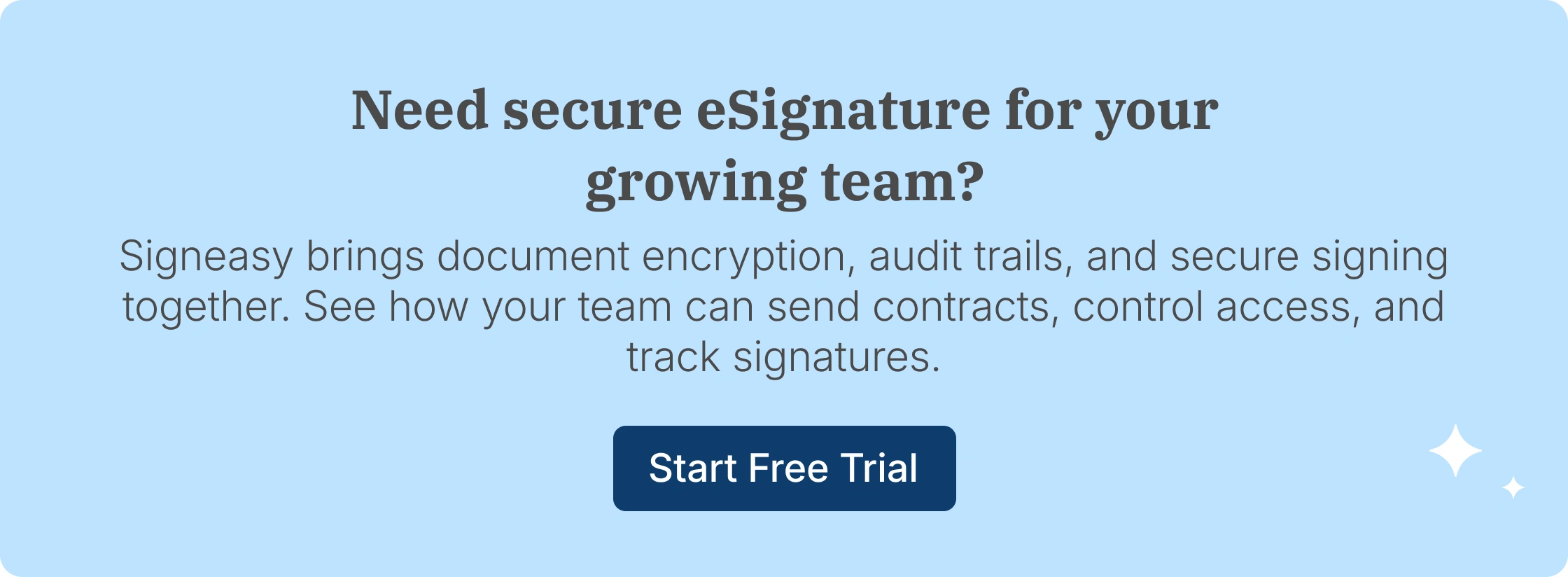 Signeasy eSignature workflow showing secure document sending and signature tracking.
