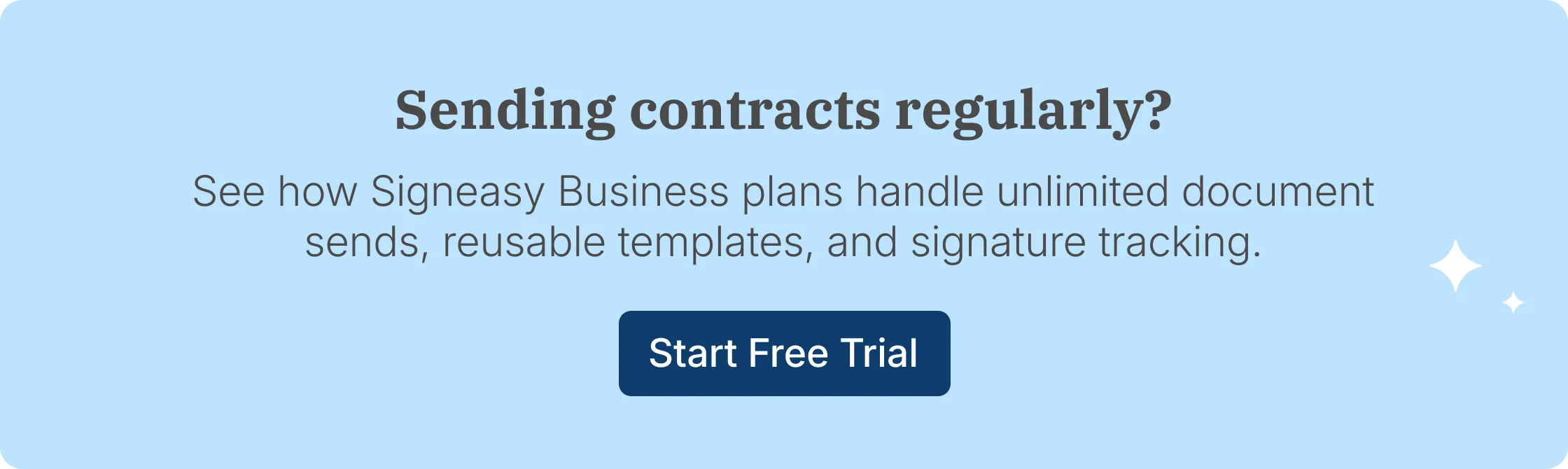 Signeasy recipient setup for sending a contract to signers