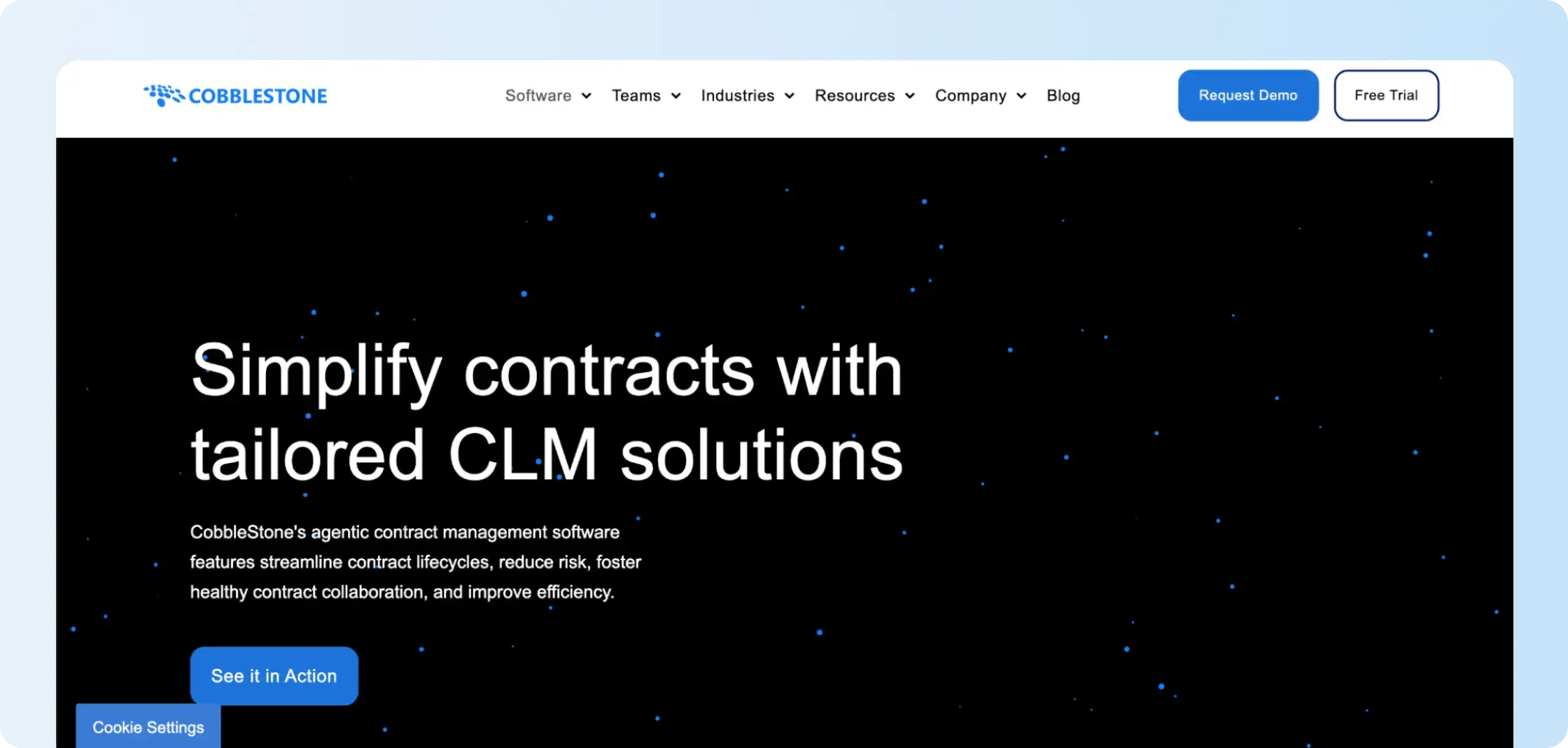 CobbleStone Contract Insight contract management dashboard