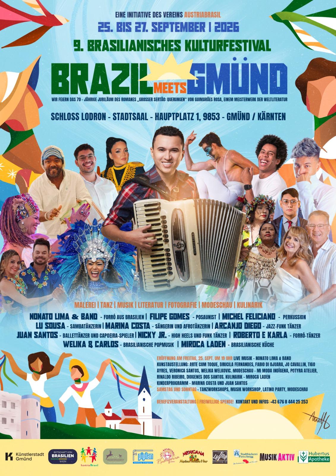 Brasil meets Gmünd 2025- Marina Costa (Foto: Erich Auer), Arcanja Diego, Lu Sousa, Nonato Lima
