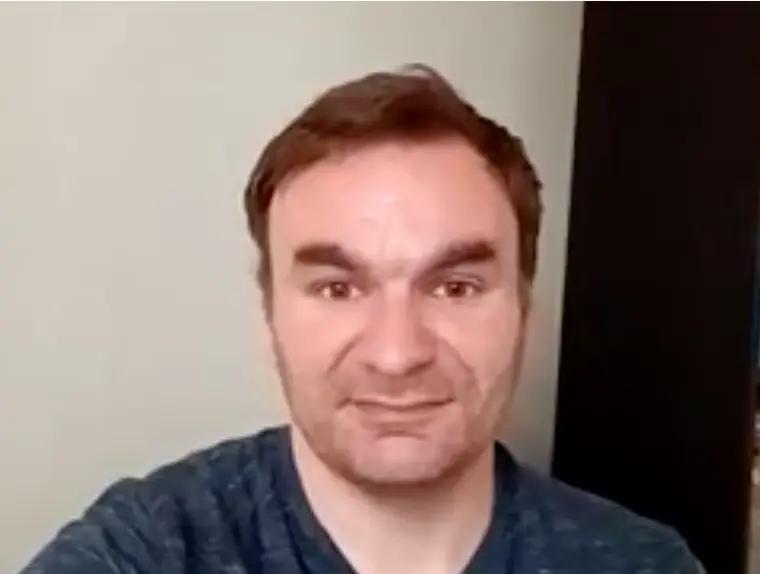 James smiling