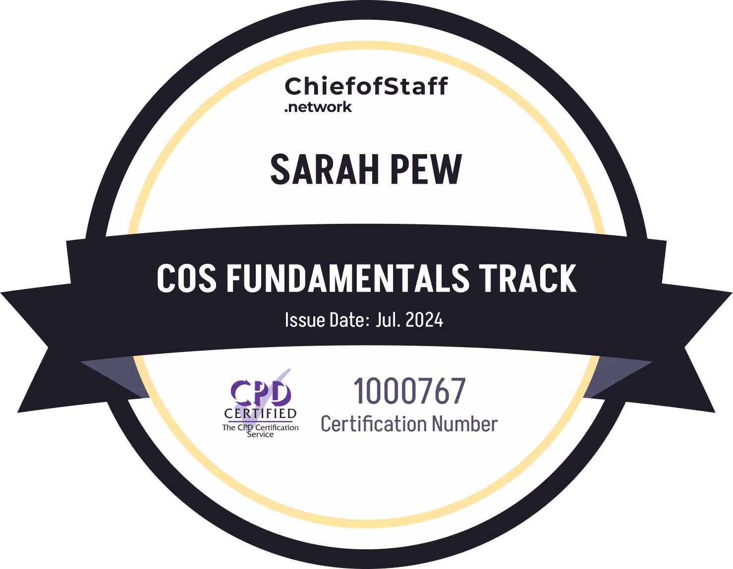 Chief of Staff Fundamentals Track (Sarah Pew)