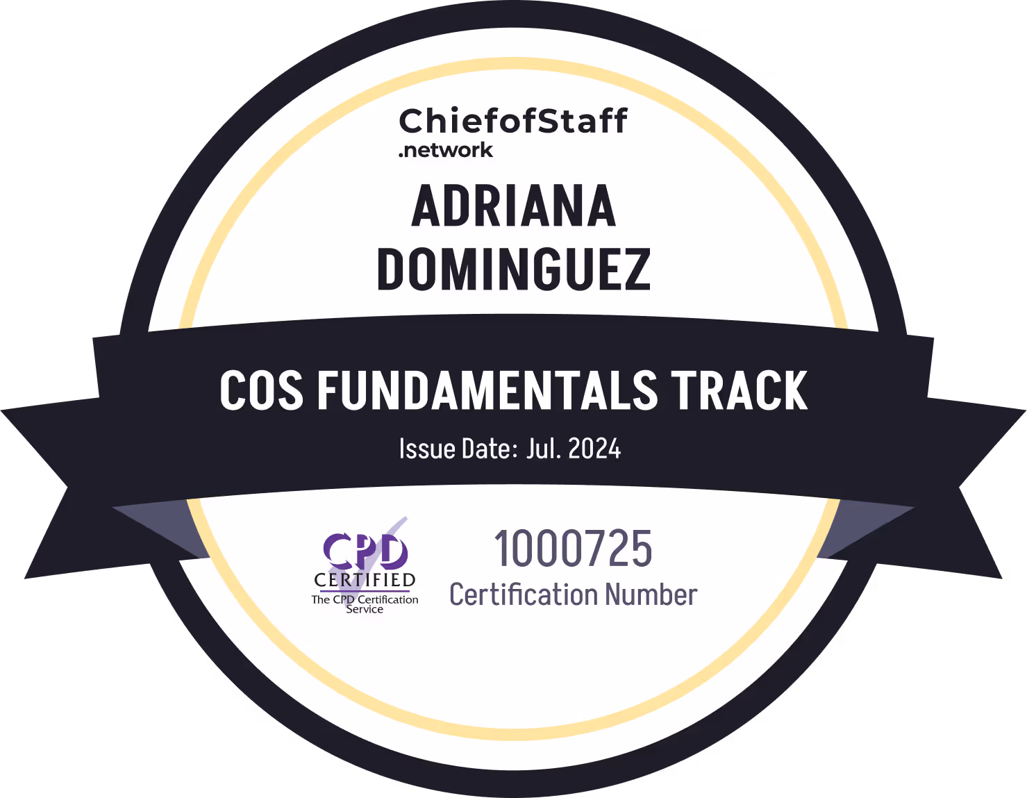 Chief of Staff Fundamentals Track (Adriana Dominguez)