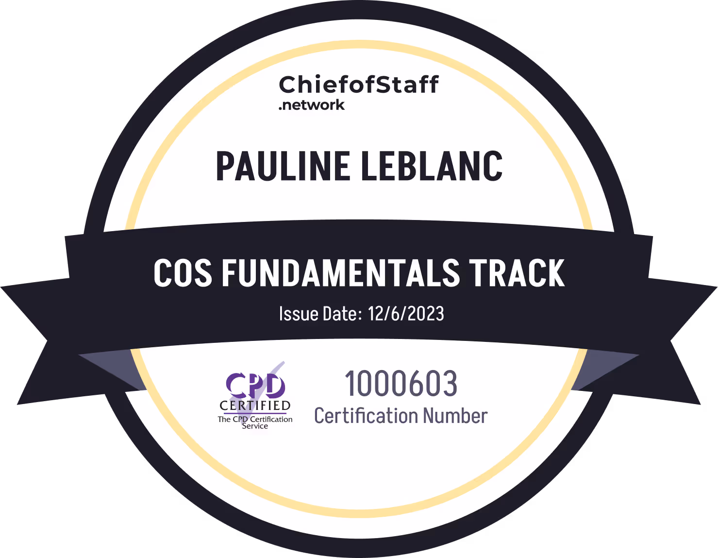 Chief of Staff Fundamentals Track (Pauline Leblanc)